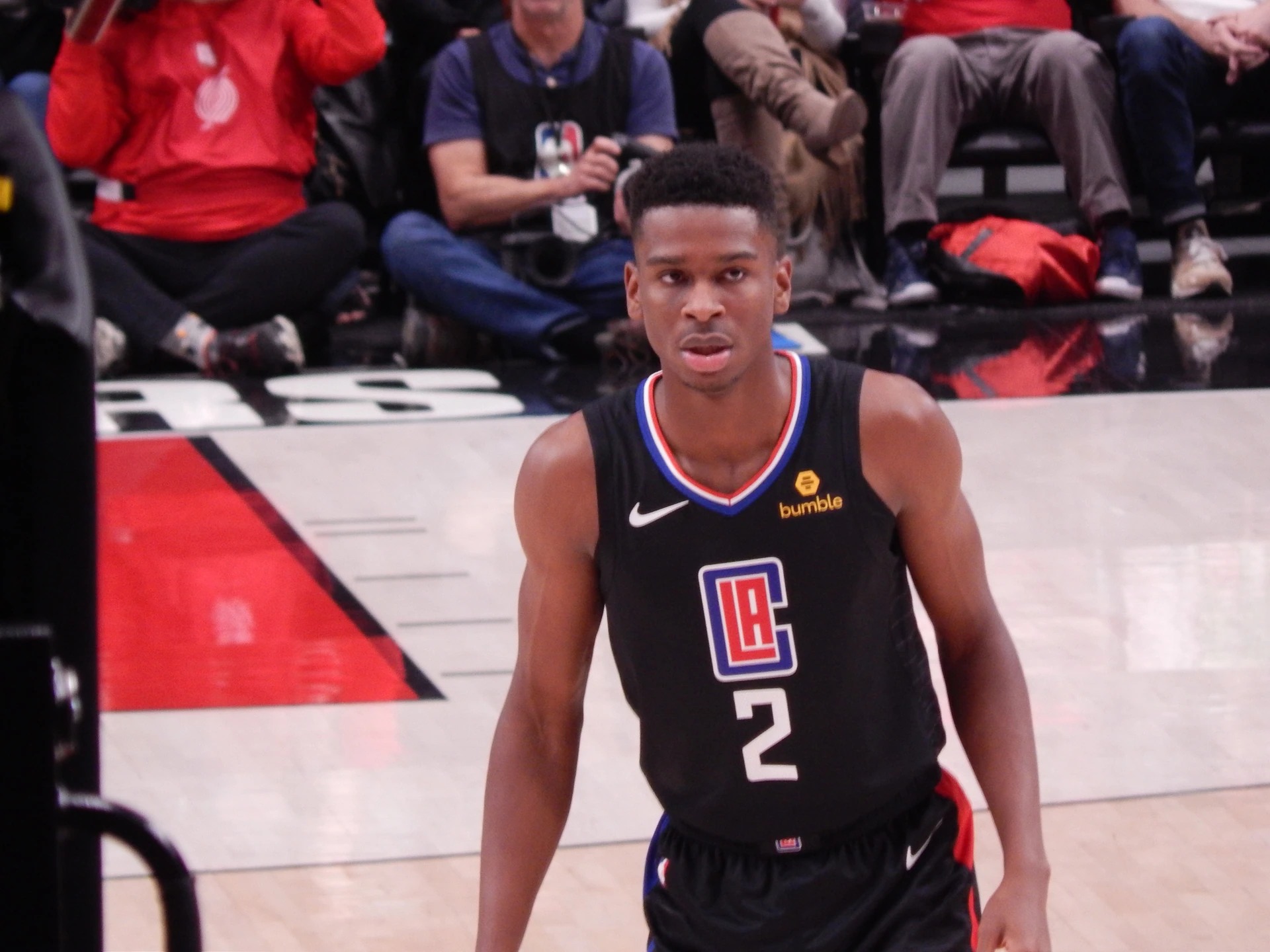 Archive photo: Shai Gilgeous-Alexander with the Los Angeles Clippers against Portland on November 8, 2018.