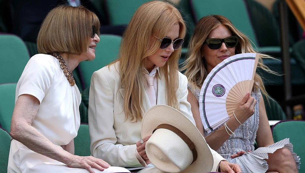 Anna Wintour, Nicole Kidman và Sienna Miller dự Wimbledon ngày 12/7/2026; ảnh tư liệu.