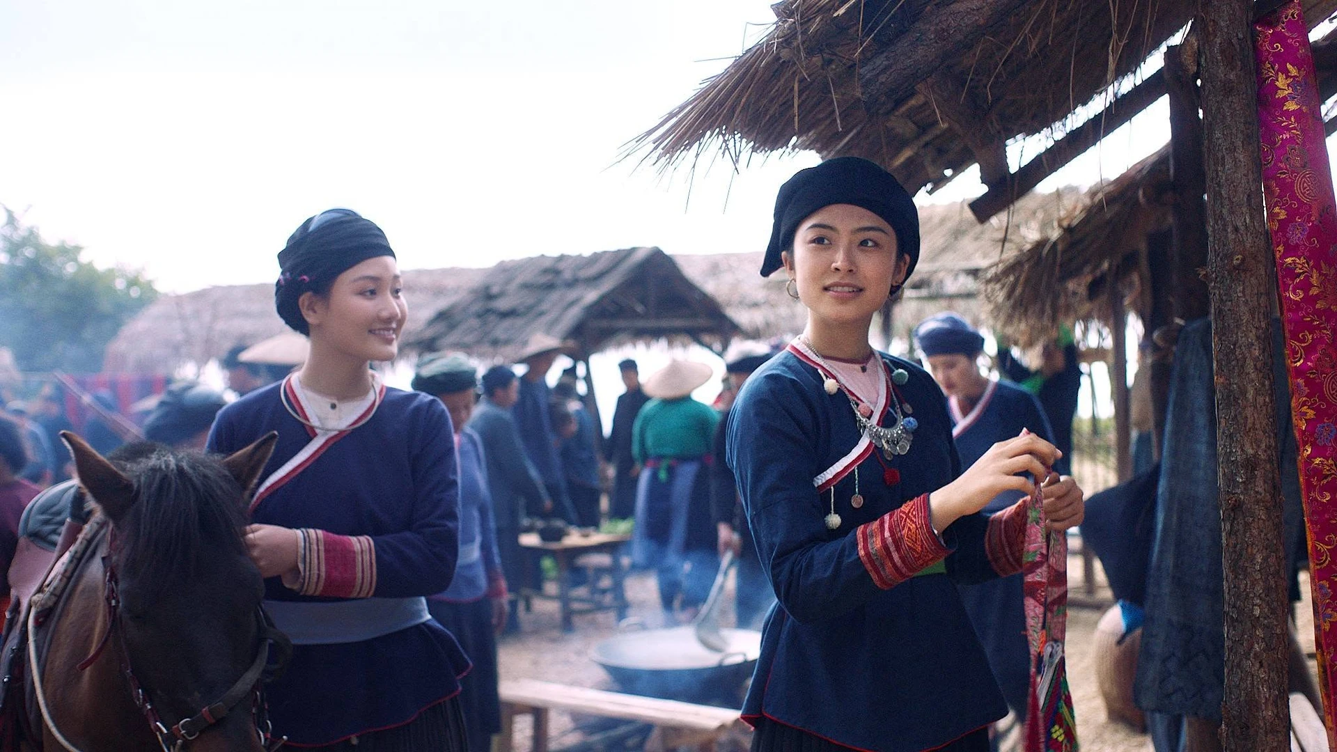 Vân Nhi, right, in a scene from Chuyện tình Khau Vai.