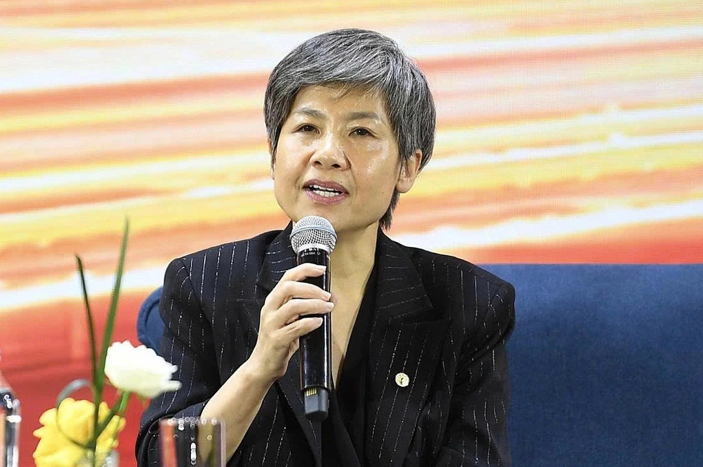 Bà Thái Thị Thanh Hải phát biểu tại hội nghị về nội địa hóa và nhà cung cấp.
