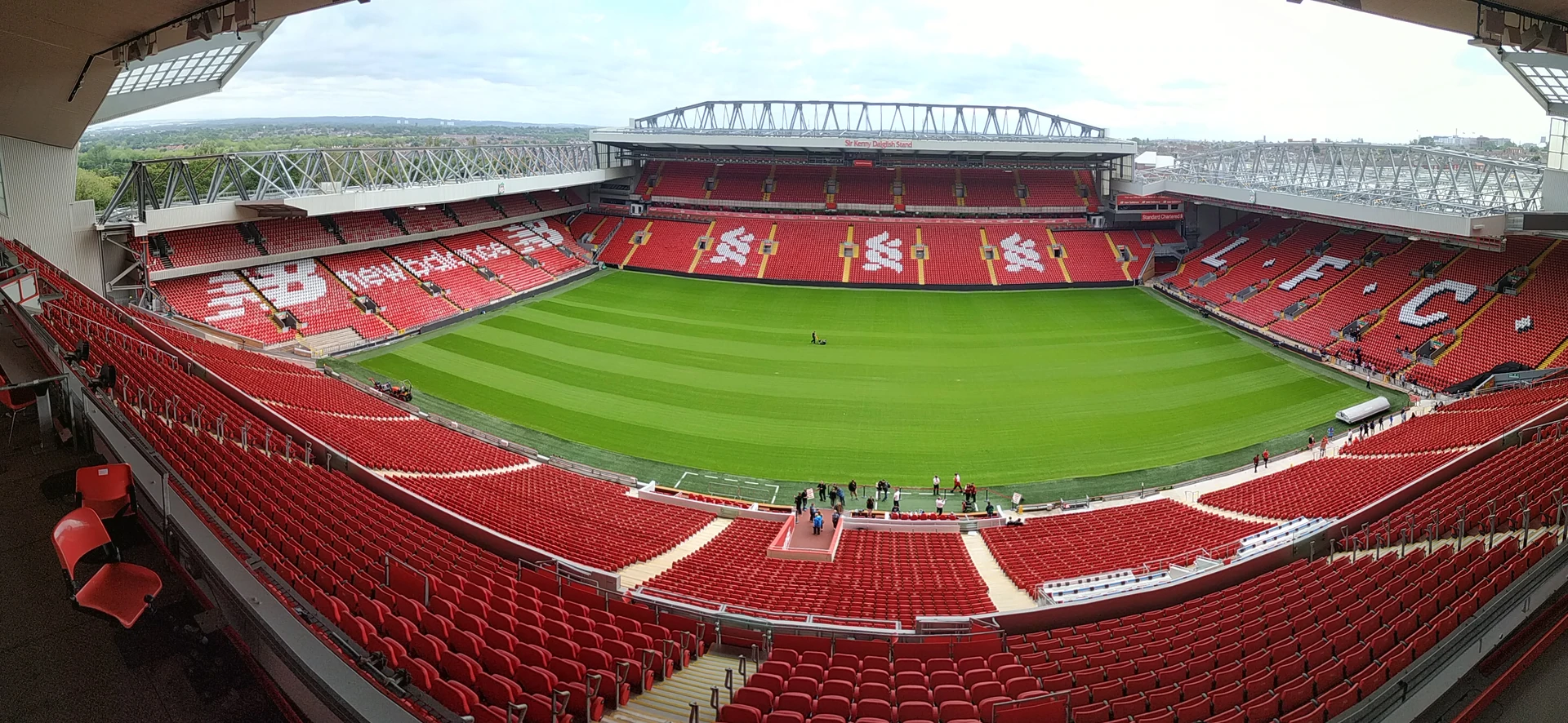 Ảnh tư liệu toàn cảnh sân Anfield ngày 20/7/2019, minh họa thông tin của CLB Liverpool.