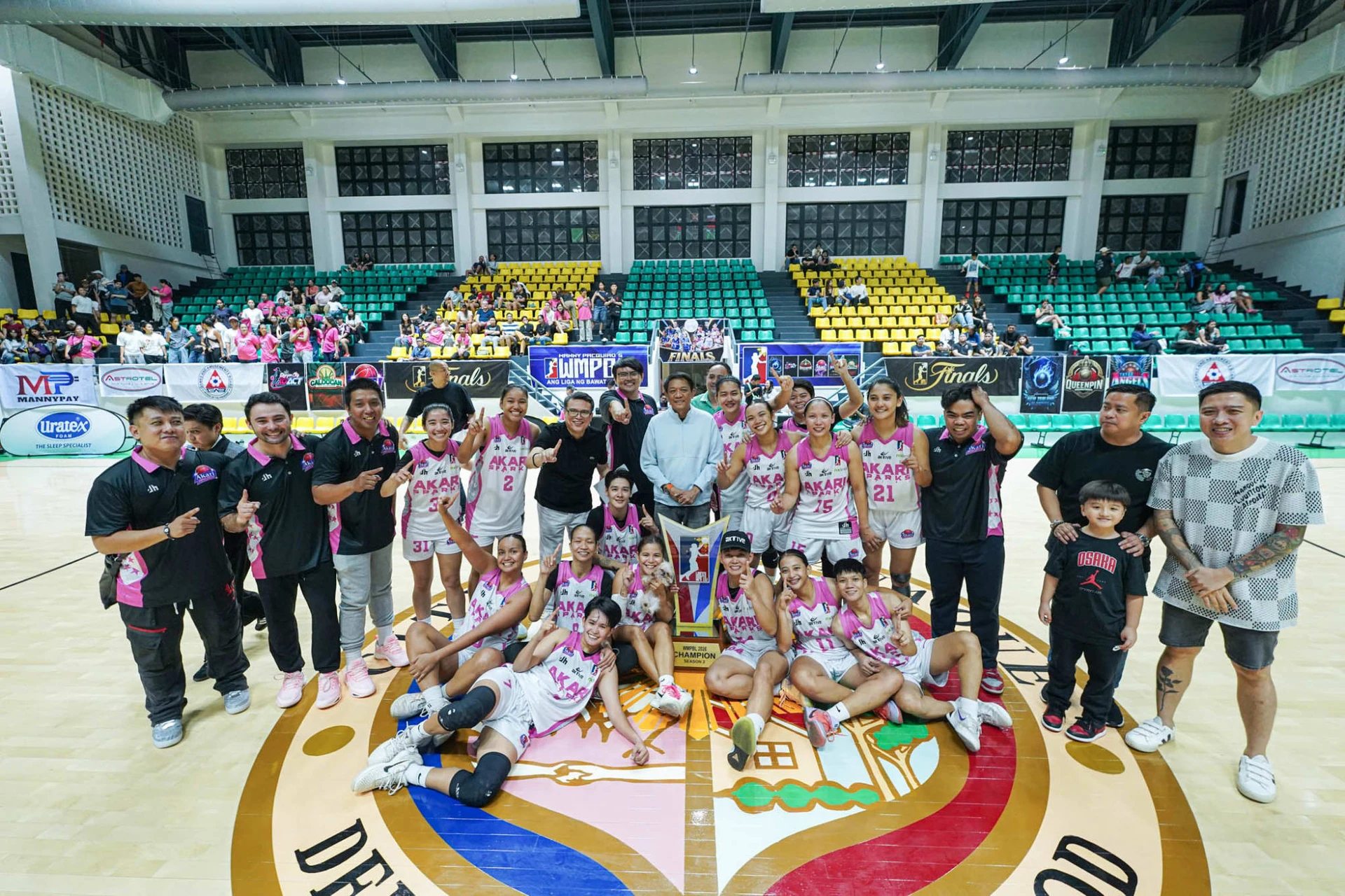 Akari Sparks in the group photograph used for FIBA's WBL Asia 2026 profile.