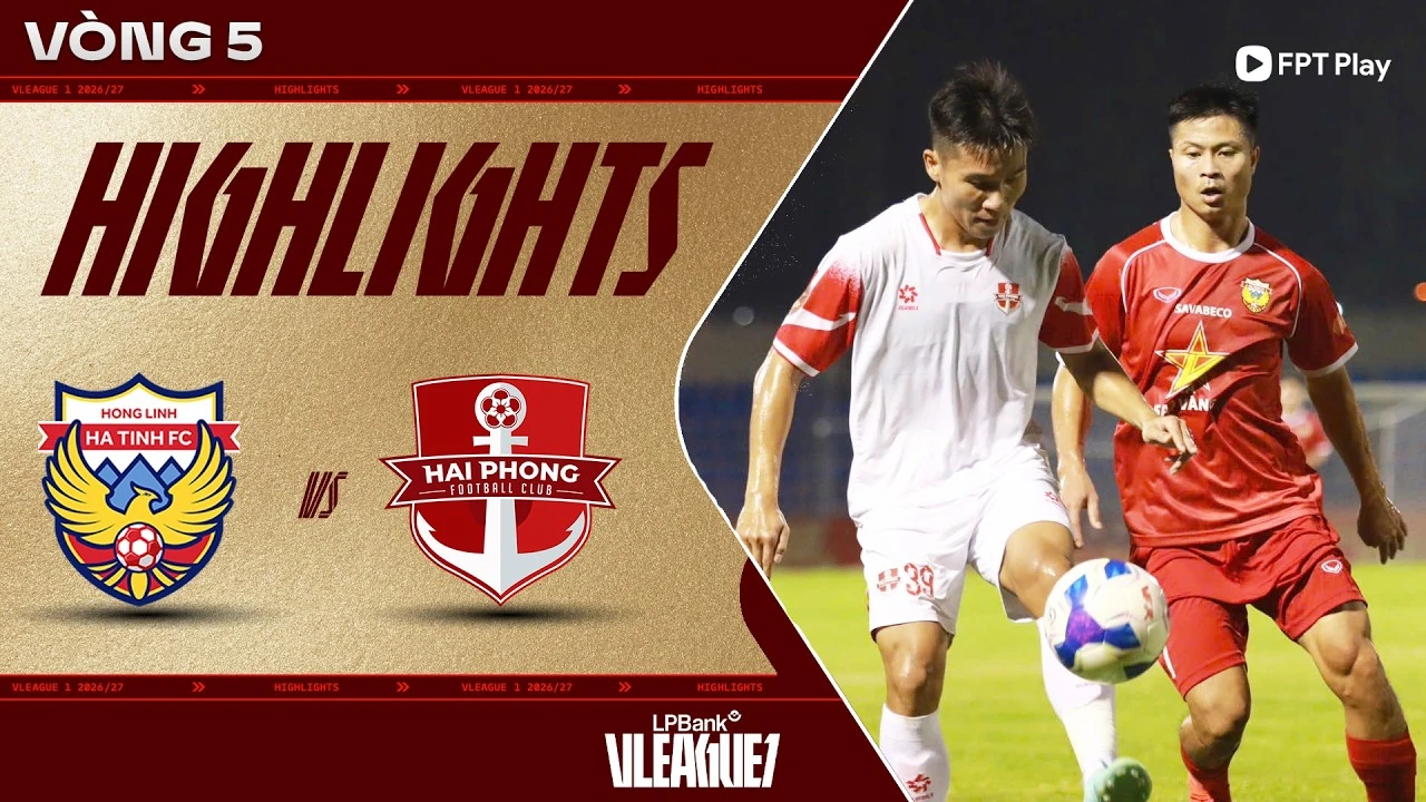 Hồng Lĩnh Hà Tĩnh 2–1 Hải Phòng: official highlights