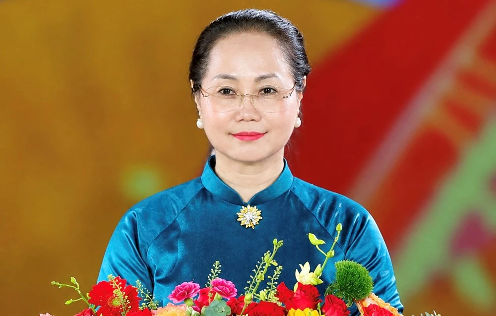 Bộ trưởng Lâm Thị Phương Thanh trong ảnh được Báo Văn Hóa sử dụng.