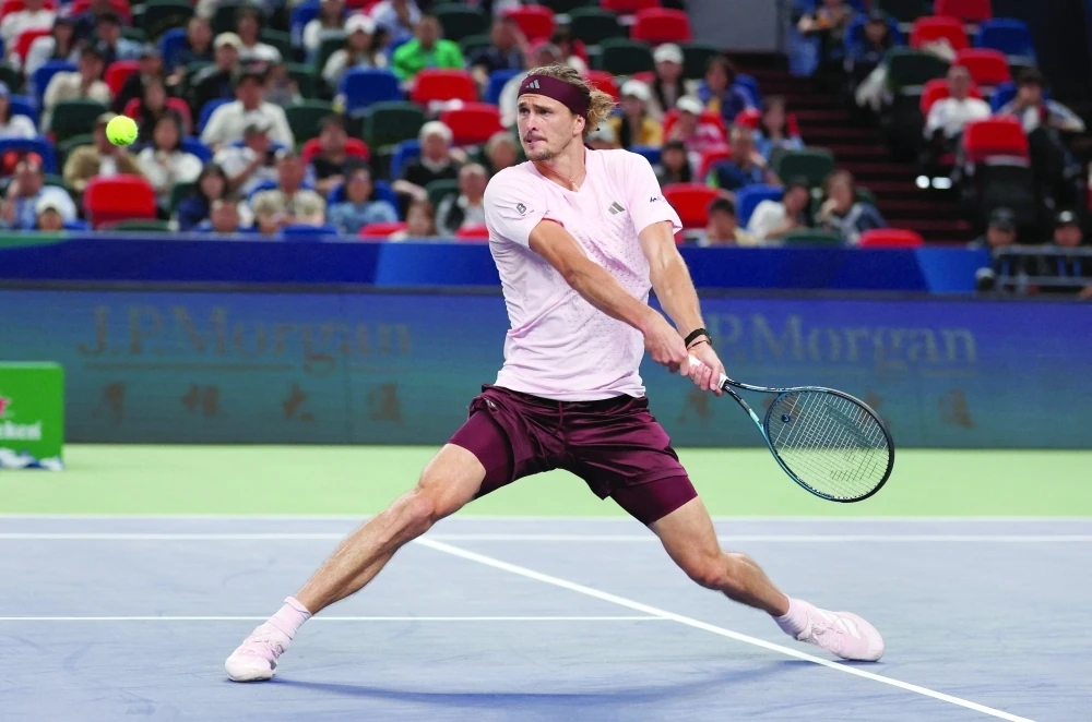 Alexander Zverev thi đấu ở Shanghai Masters tháng 10/2026.