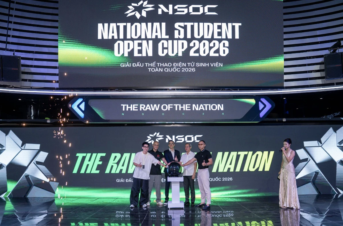 An original two-panel image of the 2026 national student esports launch event.