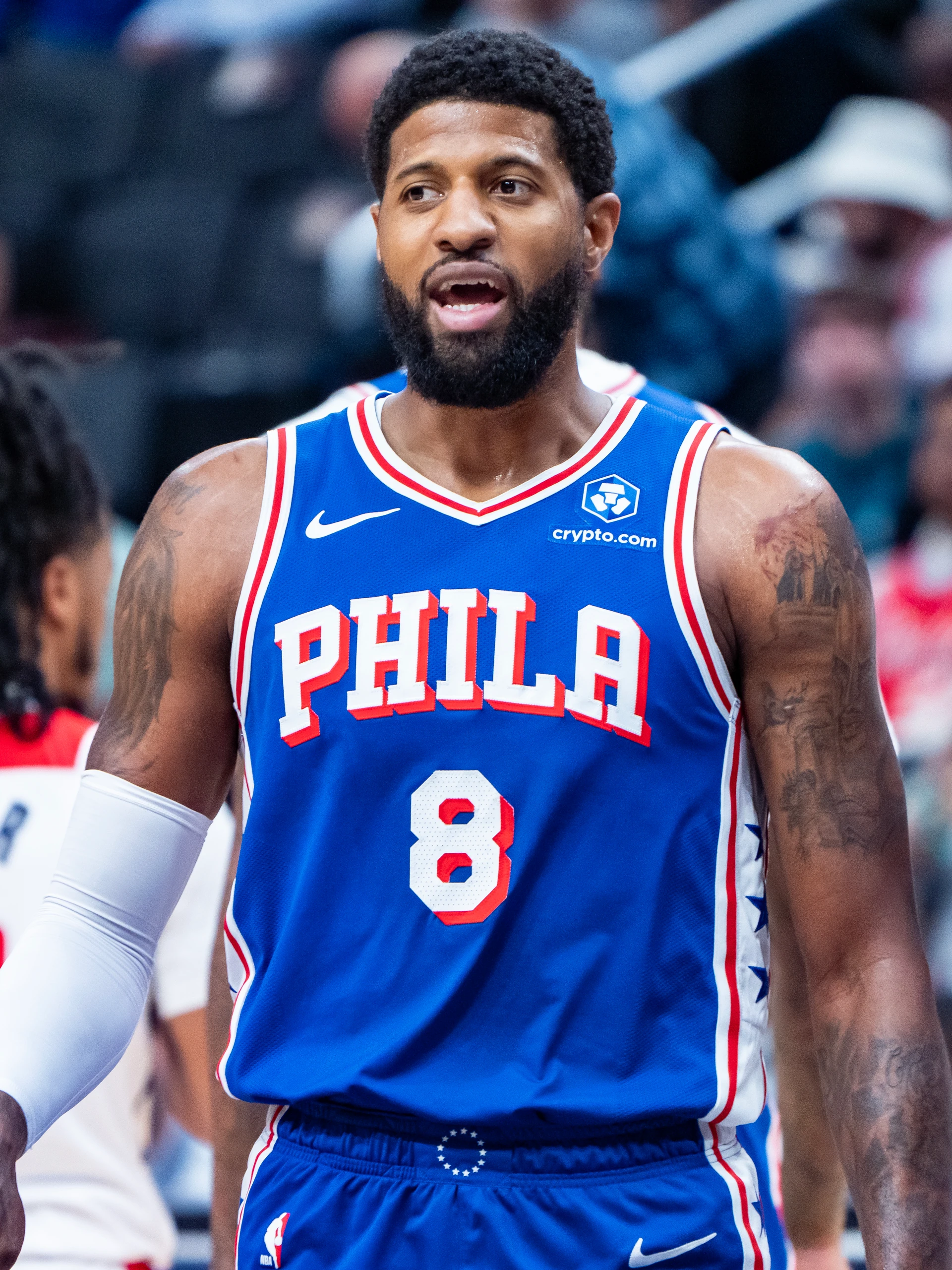 Paul George trong màu áo Philadelphia tháng 4-2026, ảnh tư liệu.