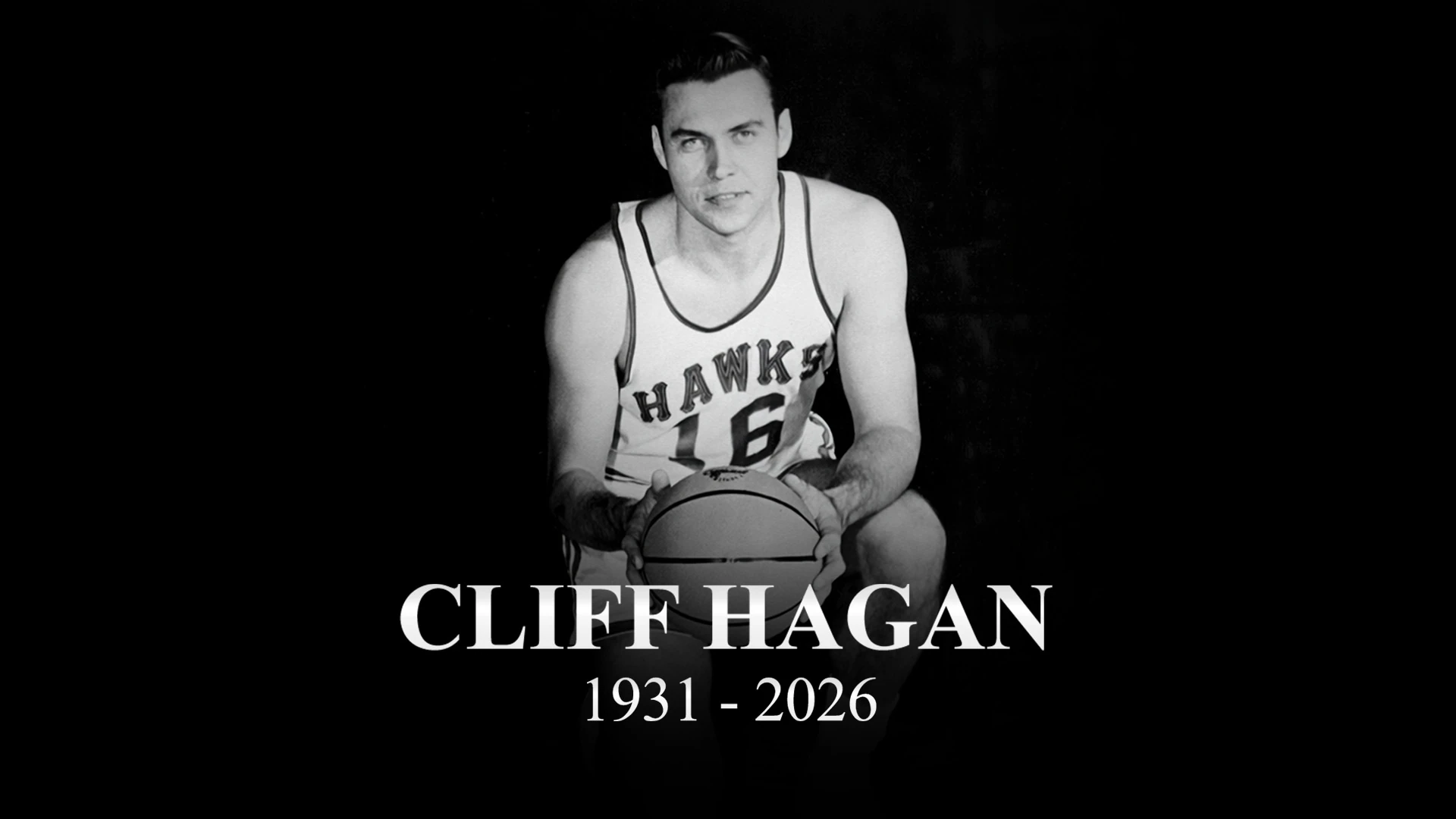 Đồ họa tưởng niệm Cliff Hagan do NBA.com đăng tải.