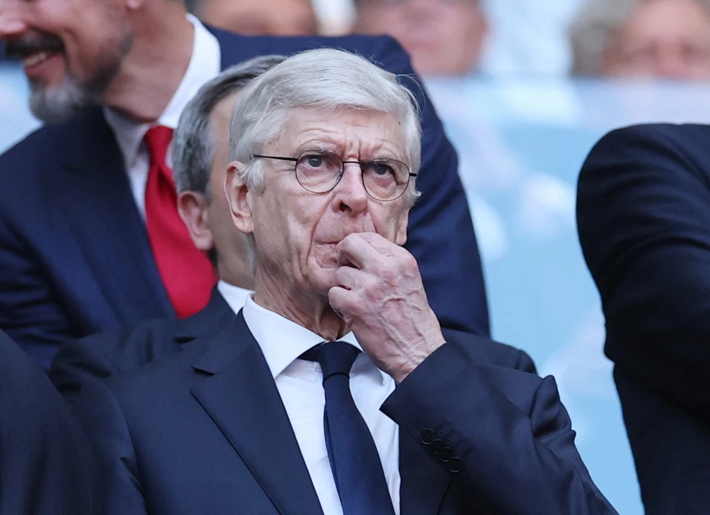 Arsène Wenger watches the Champions League final on May 30, 2026, in an archive image.