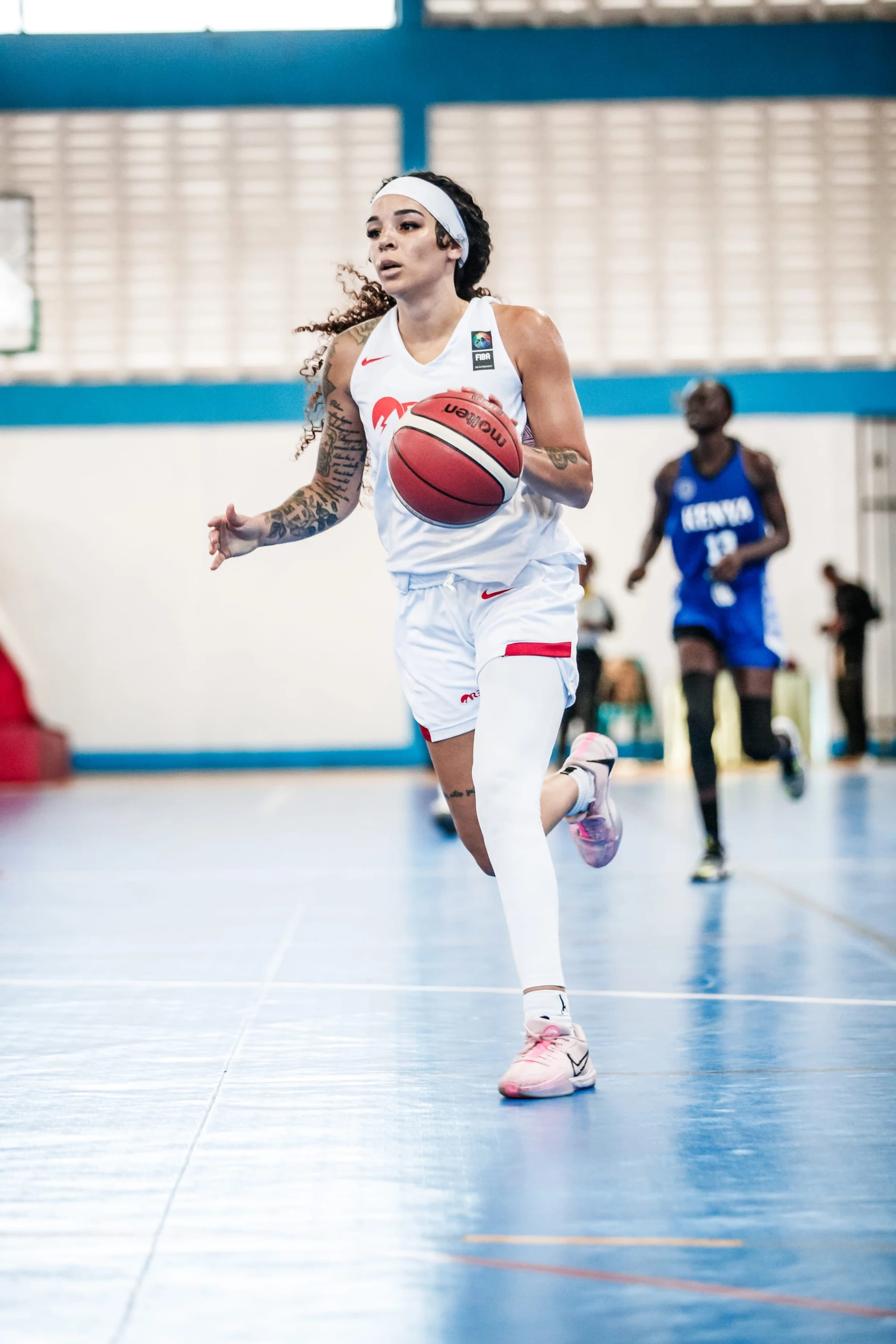 A women's basketball action photograph illustrating FIBA's report on the opening day of the 2026 WBLA qualifiers.