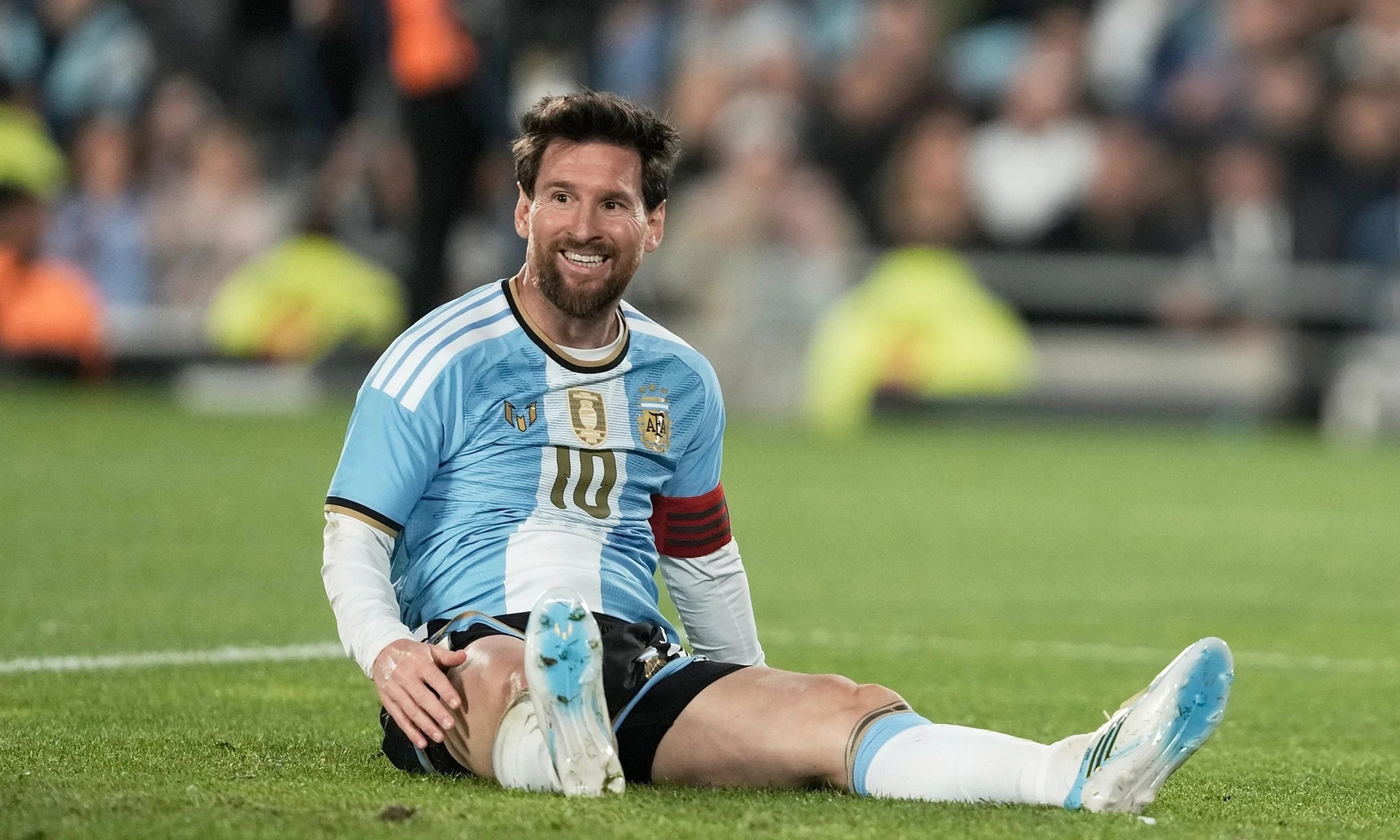 Ảnh tư liệu ngày 6/10/2026: Lionel Messi trong trận Argentina gặp Benin tại Buenos Aires.