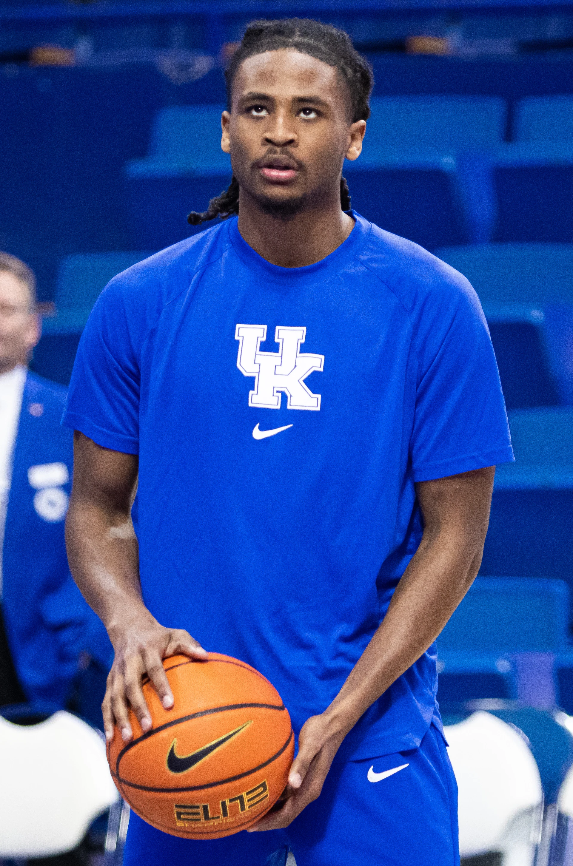 Ảnh tư liệu: Cason Wallace khởi động cho Kentucky trước trận gặp Vanderbilt ngày 1/3/2023.