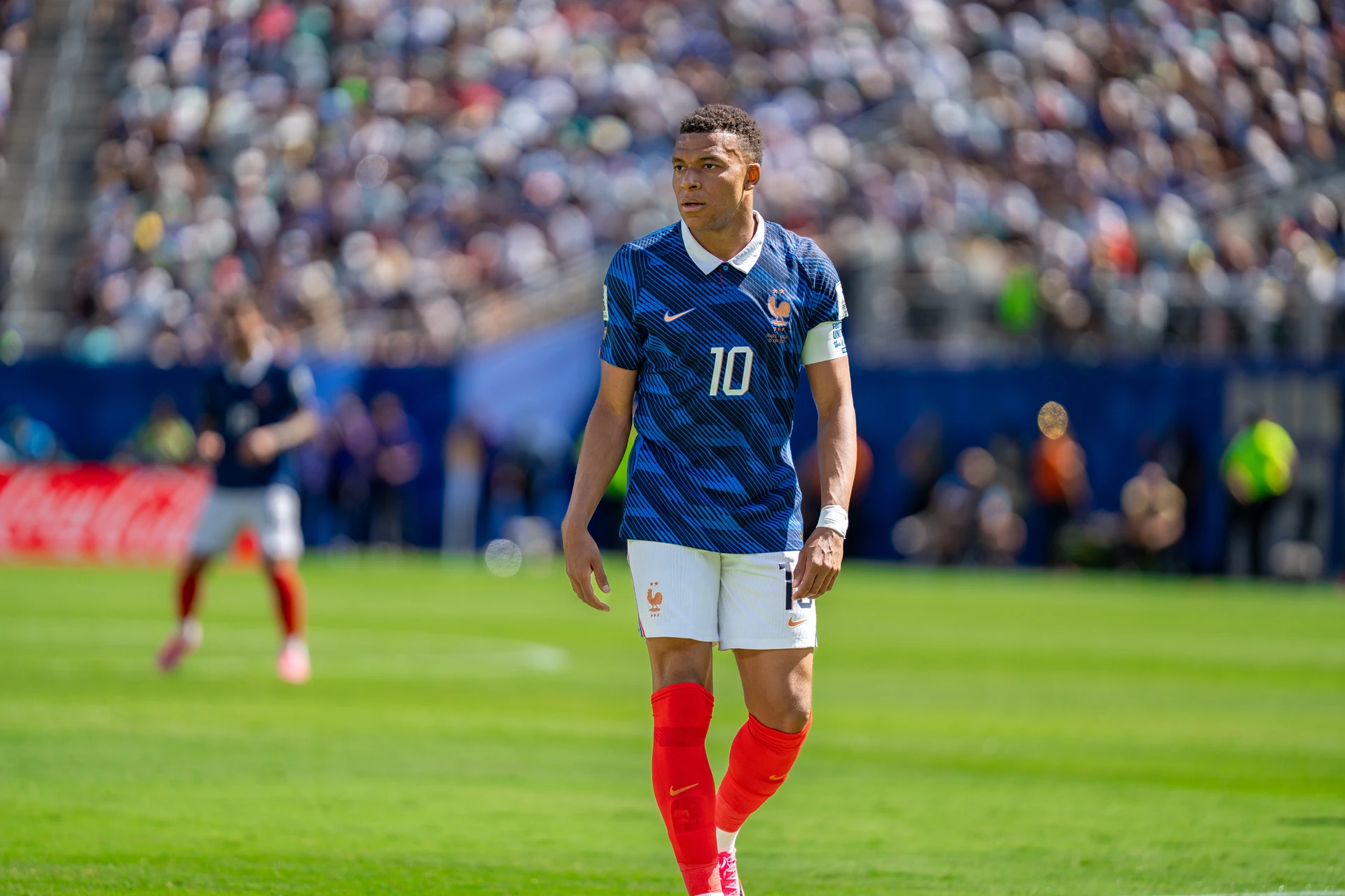 Ảnh tư liệu: Kylian Mbappé trong màu áo Pháp ở trận gặp Senegal ngày 16/6/2026.