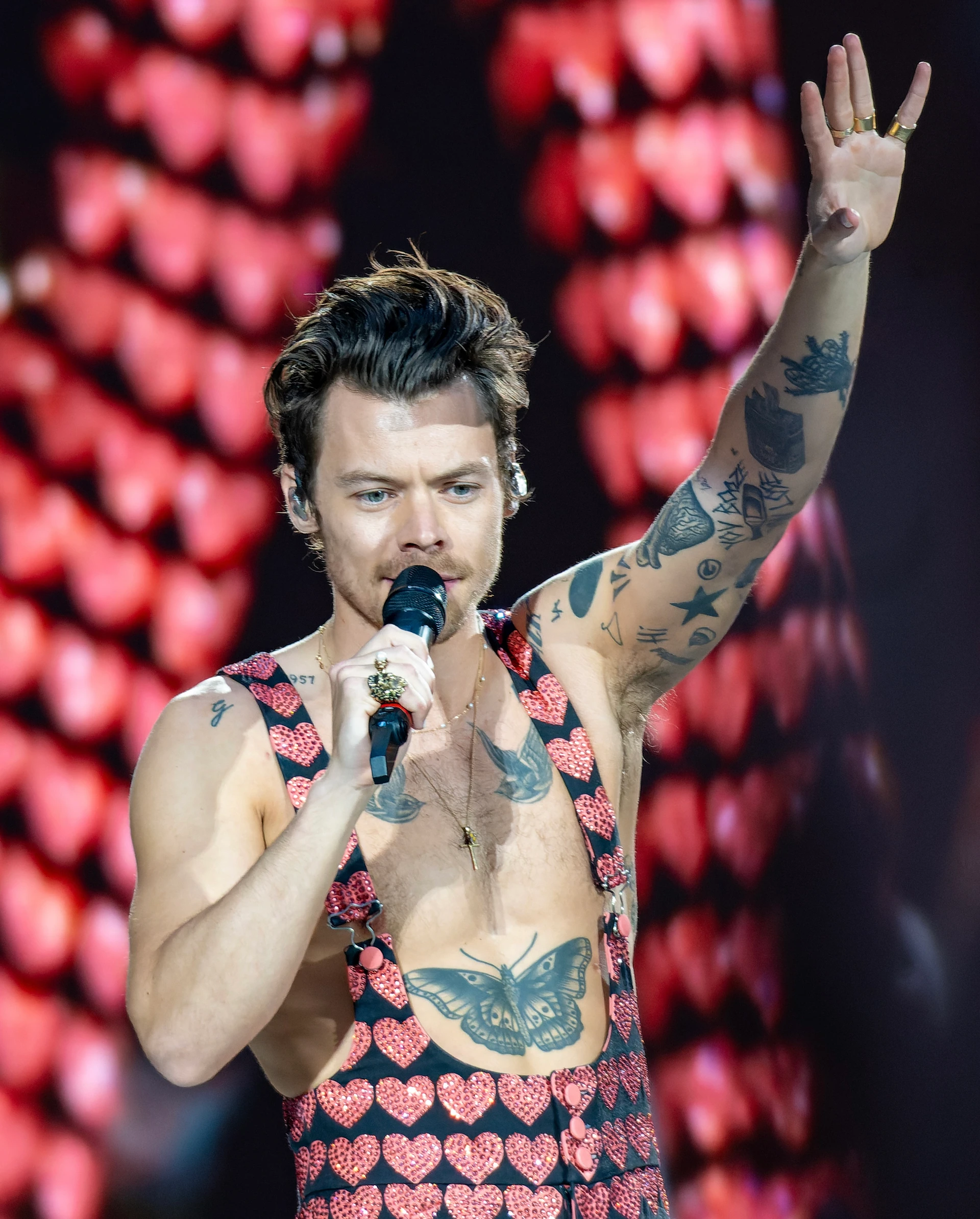 Ảnh tư liệu: Harry Styles biểu diễn tại sân Wembley ngày 17/6/2023.