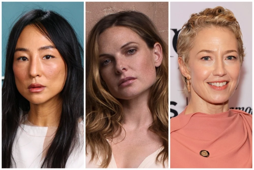 Greta Lee, Rebecca Ferguson và Carrie Coon trong ảnh ghép Variety dùng cho tin Honeymoon / Funeral.