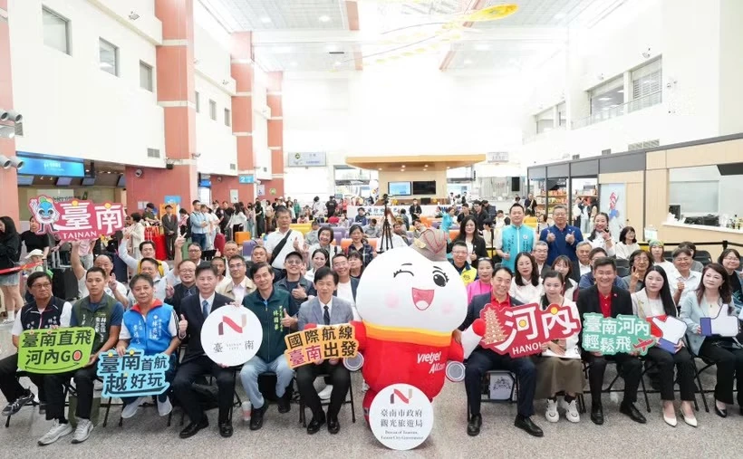 Lễ khai trương đường bay thẳng Hà Nội - Đài Nam của Vietjet tại sân bay Đài Nam (Đài Loan, Trung Quốc)