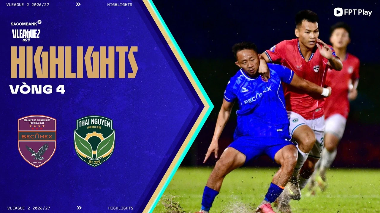 Becamex TP.HCM 2–3 Thái Nguyên: official highlights
