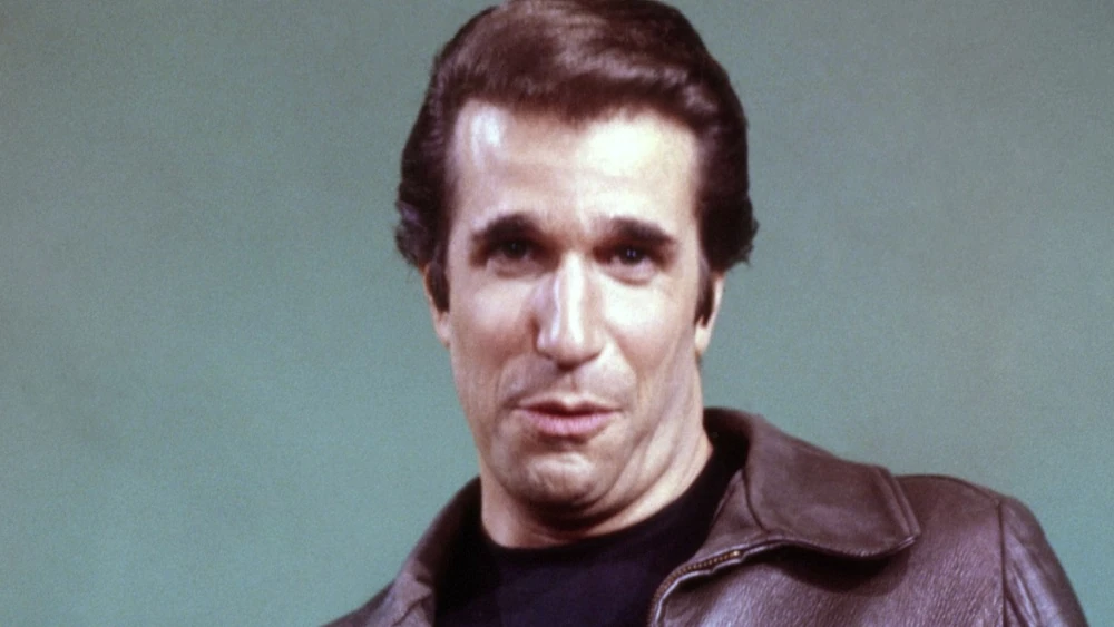 Henry Winkler in an archival image as Fonzie from Happy Days.