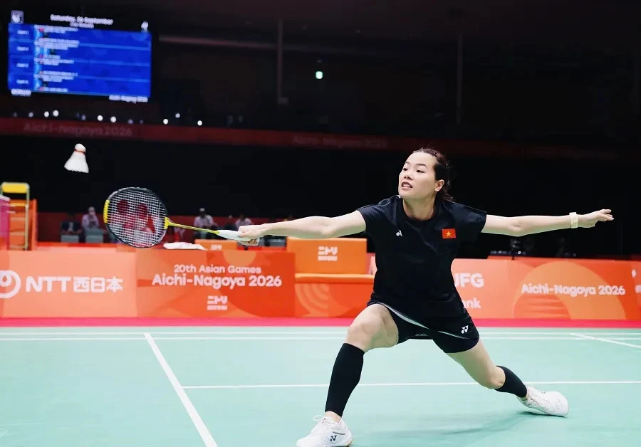 Nguyễn Thùy Linh tại ASIAD 20 ở Aichi-Nagoya; ảnh tư liệu.
