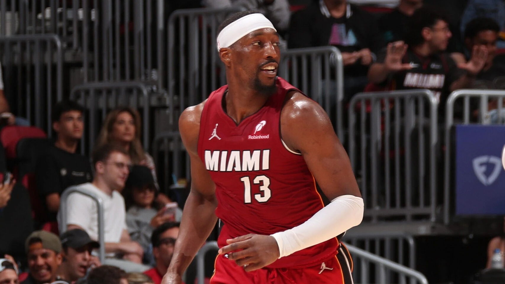 Bam Adebayo in Miami Heat colours; a file photograph illustrating the article about A'ja Wilson's MVP award.