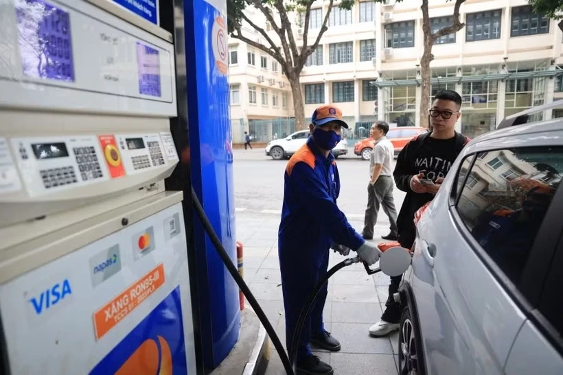 File photo of a Petrolimex fuel station.