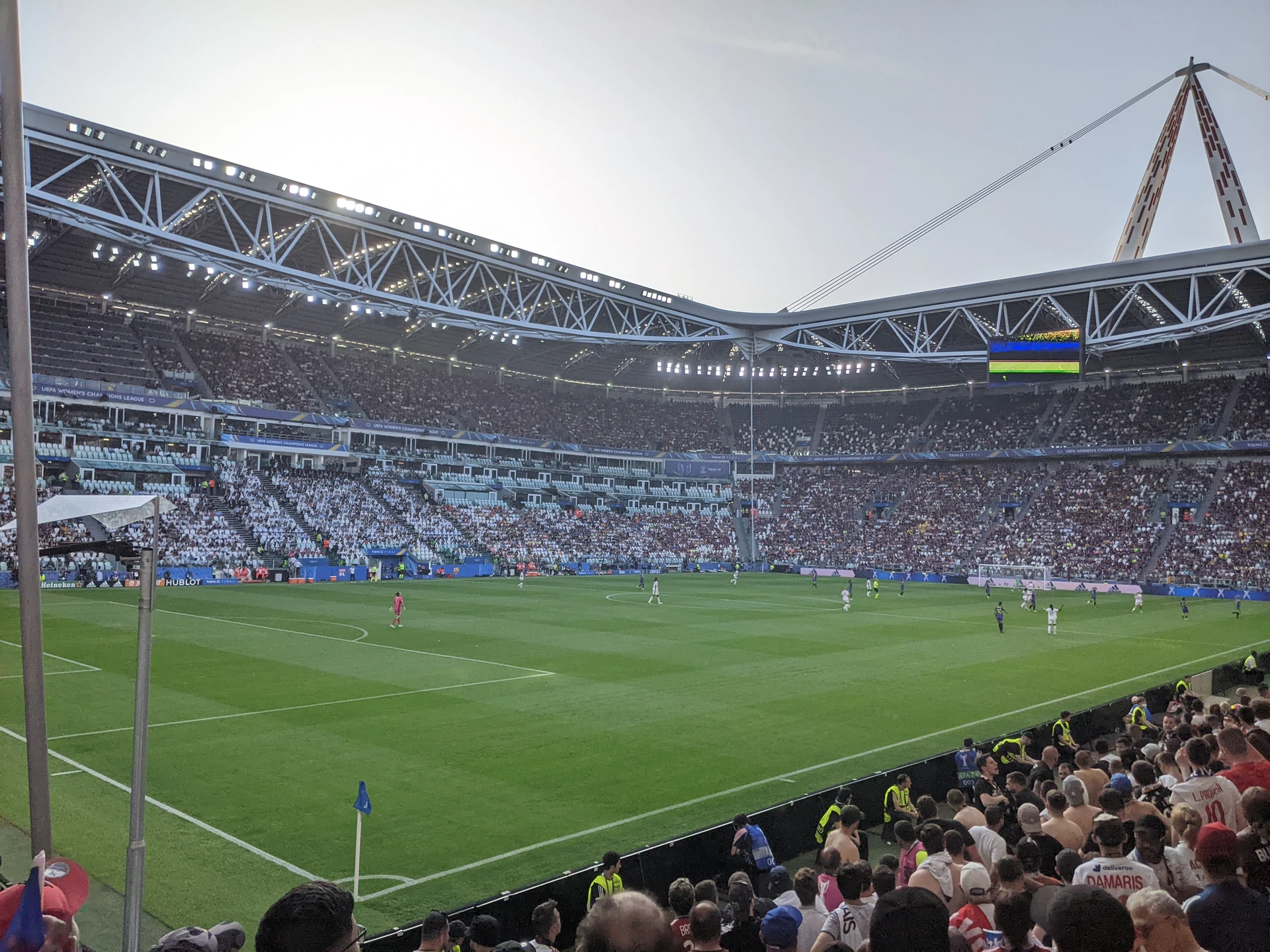 Sân của Juventus tại Turin trong trận chung kết Champions League nữ 2022, ảnh tư liệu.