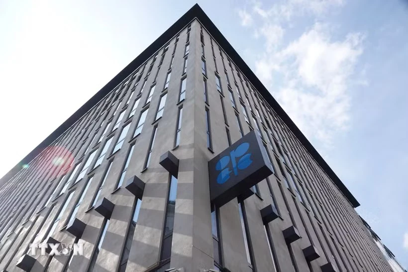 File photo: the OPEC headquarters building in Vienna, Austria.