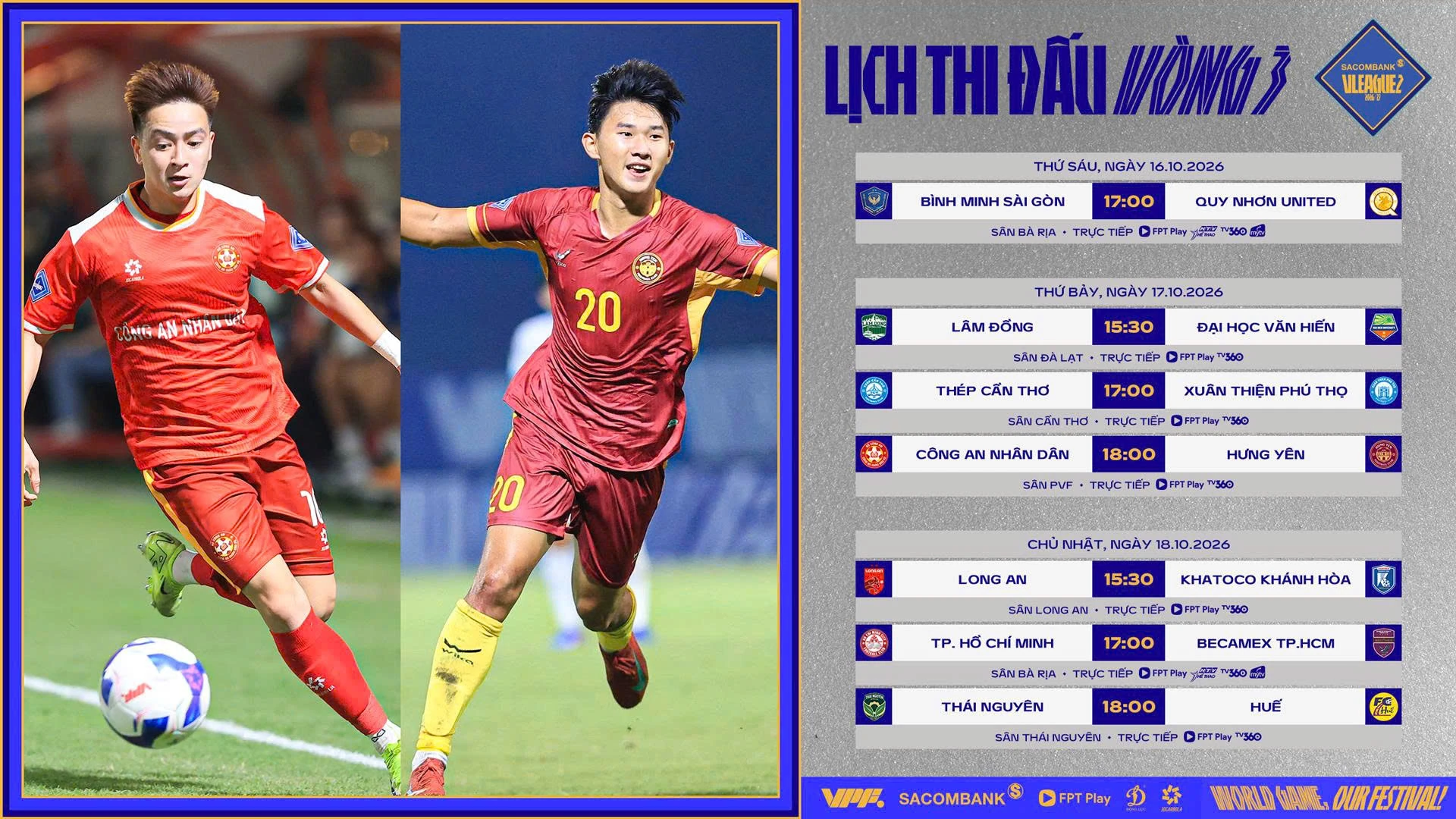 VPF's graphic for the third round of V.League 2.