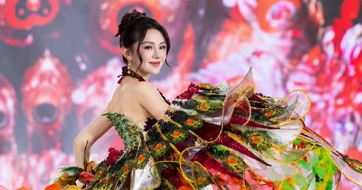 Le Phuong Khanh Nhu is preparing for Miss International 2026 with the Vu dieu Dong Ho national costume and her Digital Wings community project.