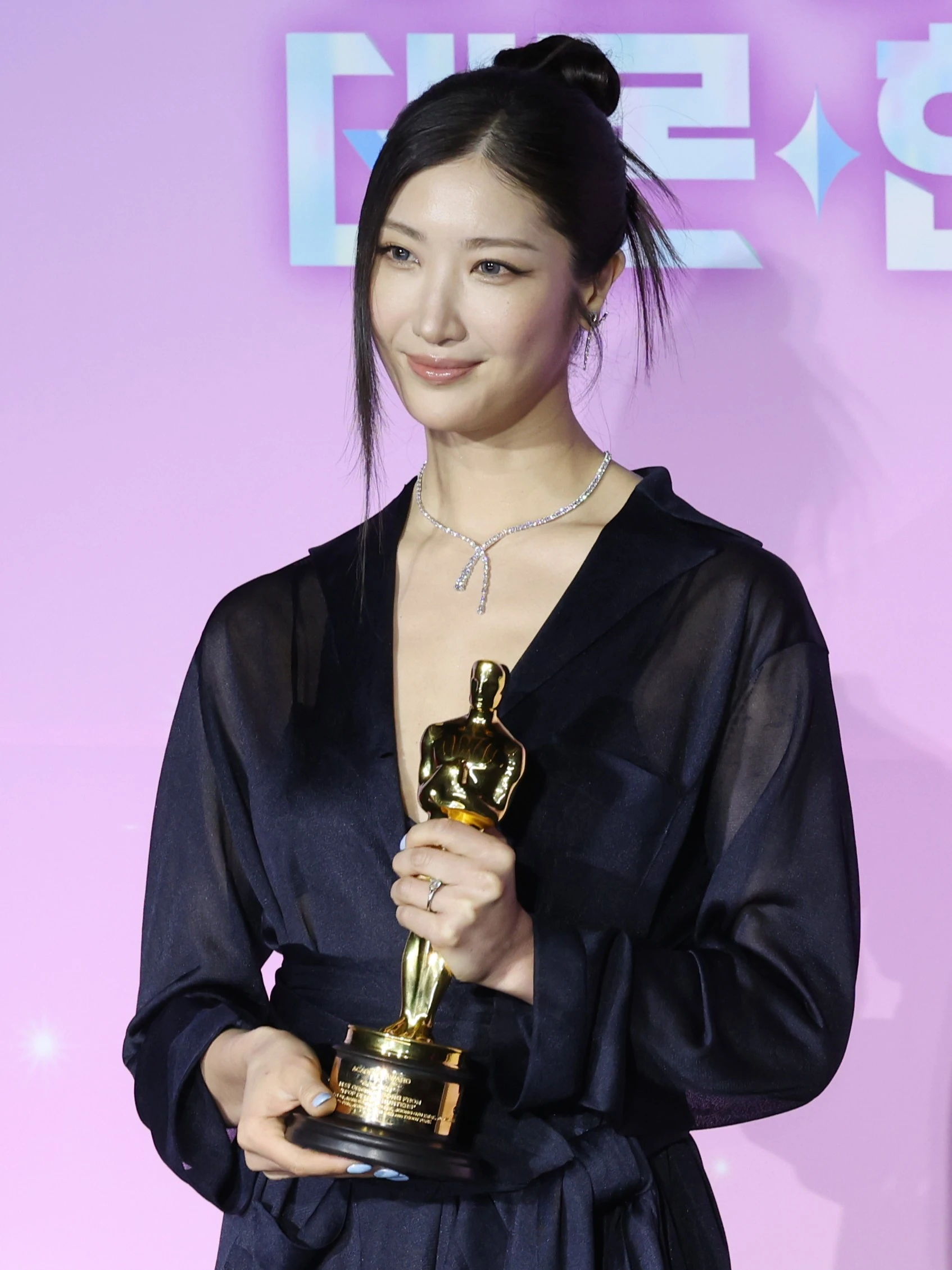 Ejae at an April 2026 press event, in a file photograph.