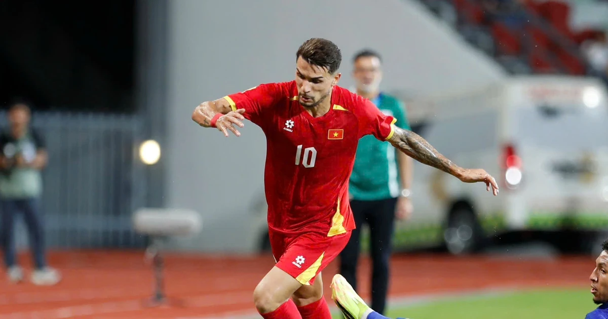 Một cầu thủ Việt Nam trong ảnh tư liệu minh họa bài viết về Asian Cup.