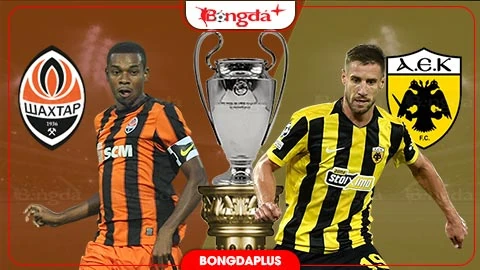 Ảnh ghép của nguồn minh họa bài giới thiệu trận Shakhtar Donetsk–AEK Athens.