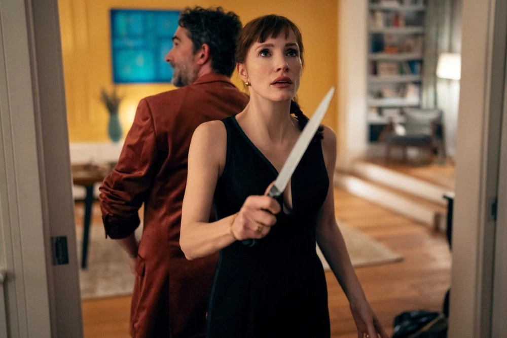 Jay Duplass và Jessica Chastain trong phim Other Mommy; ảnh quảng bá phim.