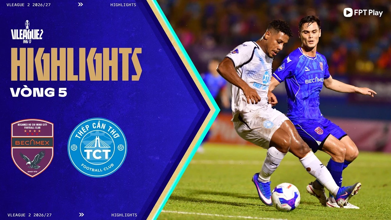 Becamex TP.HCM 4–0 Thép Cần Thơ: official highlights
