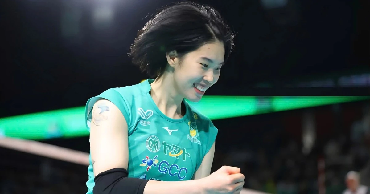 Trần Thị Thanh Thúy trong màu áo Gunma Green Wings.