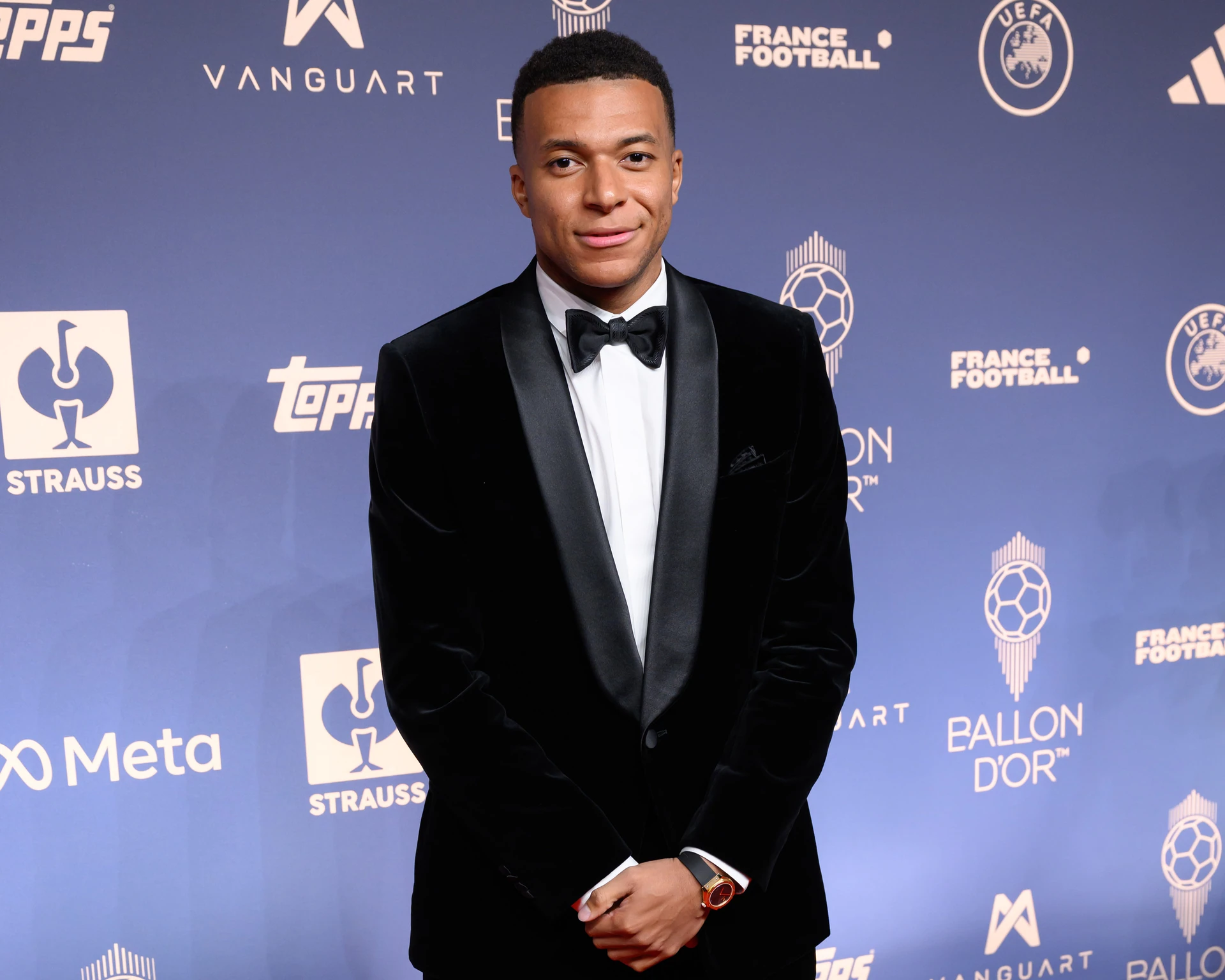File photo from 26 October 2026: Kylian Mbappé attends the 70th Ballon d'Or ceremony at the Palladium Theatre in London.