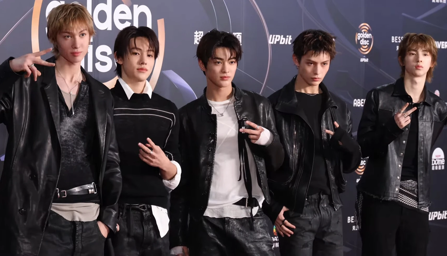 Boy group Cortis poses at the 40th Golden Disc Awards.