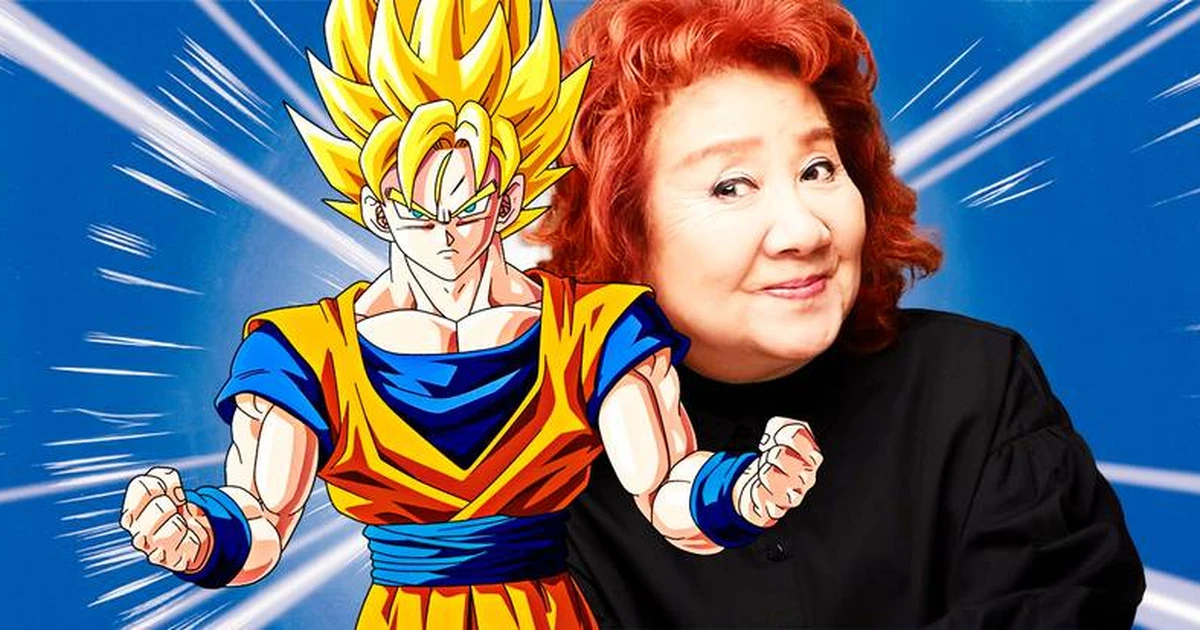 Masako Nozawa and Goku in the report's composite.