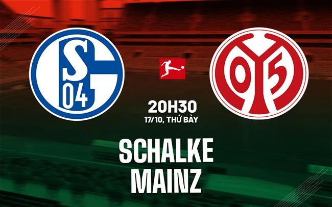 The source's pre-match Schalke–Mainz graphic.