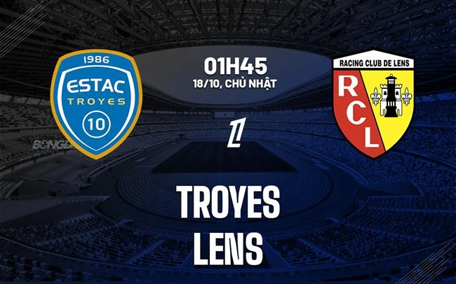 Đồ họa Troyes–Lens trước trận.