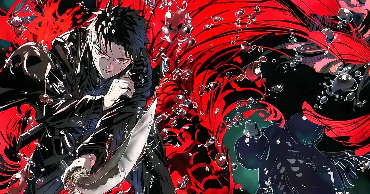 Character and sword artwork from Kagurabachi.
