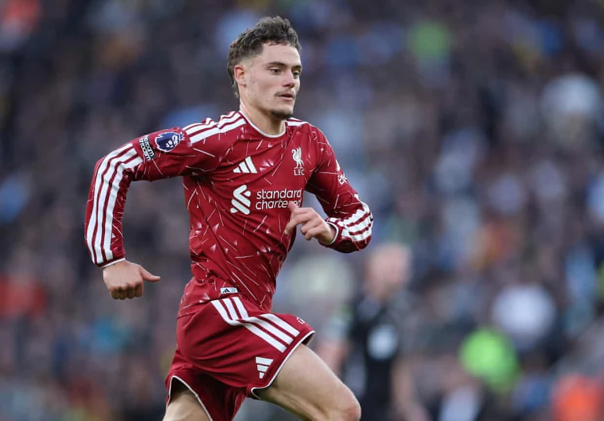 Florian Wirtz in Liverpool colours, illustrating Andoni Iraola's comments.