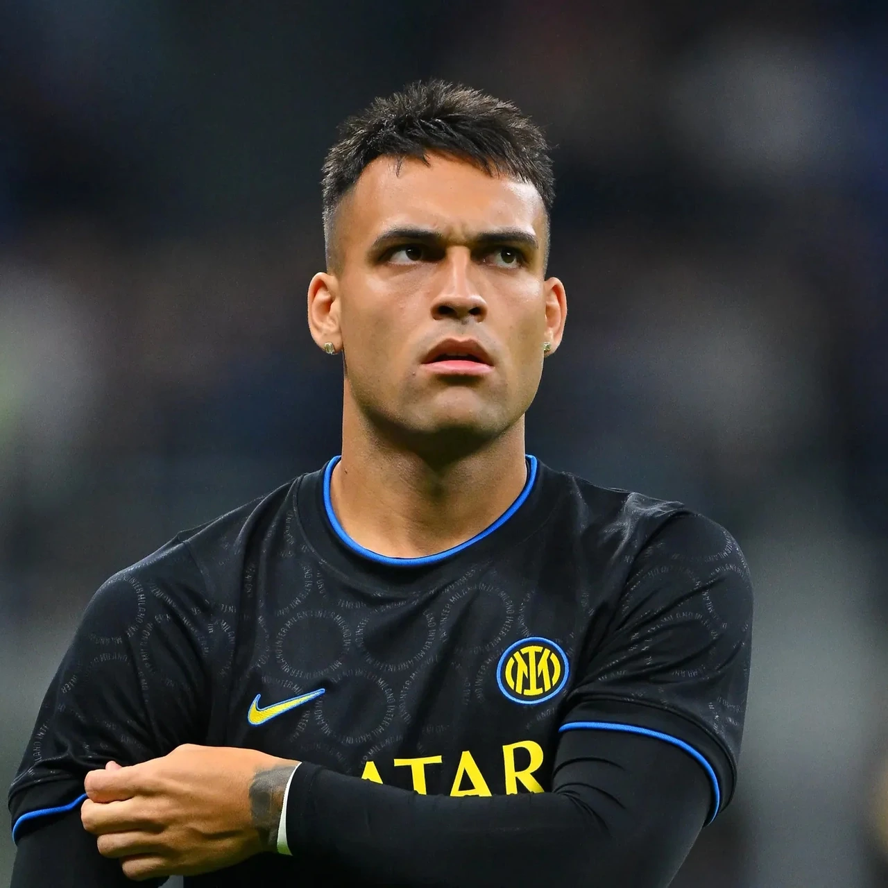 Lautaro Martinez in the photograph used by Inter in its injury update.